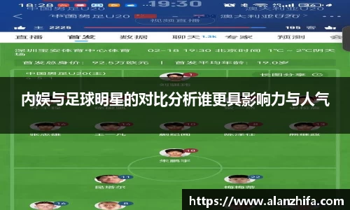 内娱与足球明星的对比分析谁更具影响力与人气